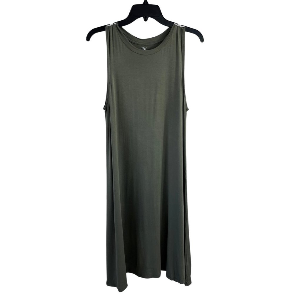 Dip (L) Sleeveless Casual Green Dress